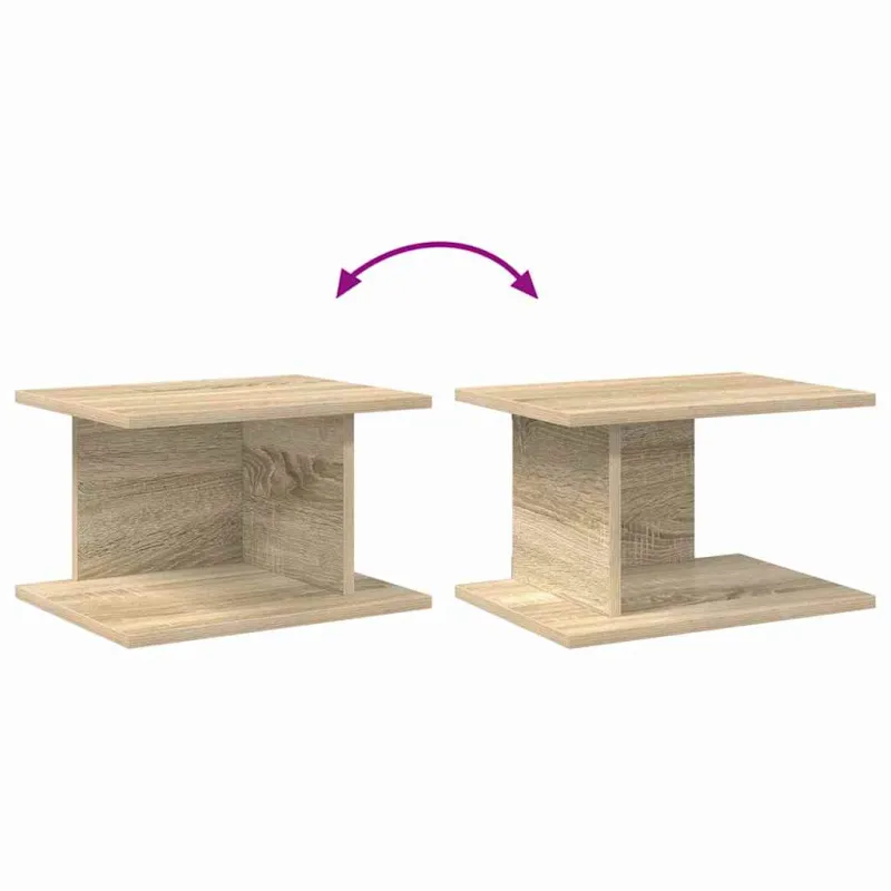 Naktinis staliukas 2 pcs Sonoma ąžuolas 40 x 30 x 25 cm