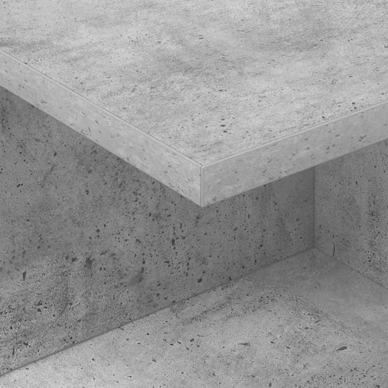 Naktinis staliukas 2 pcs Betono pilka 40 x 30 x 25 cm