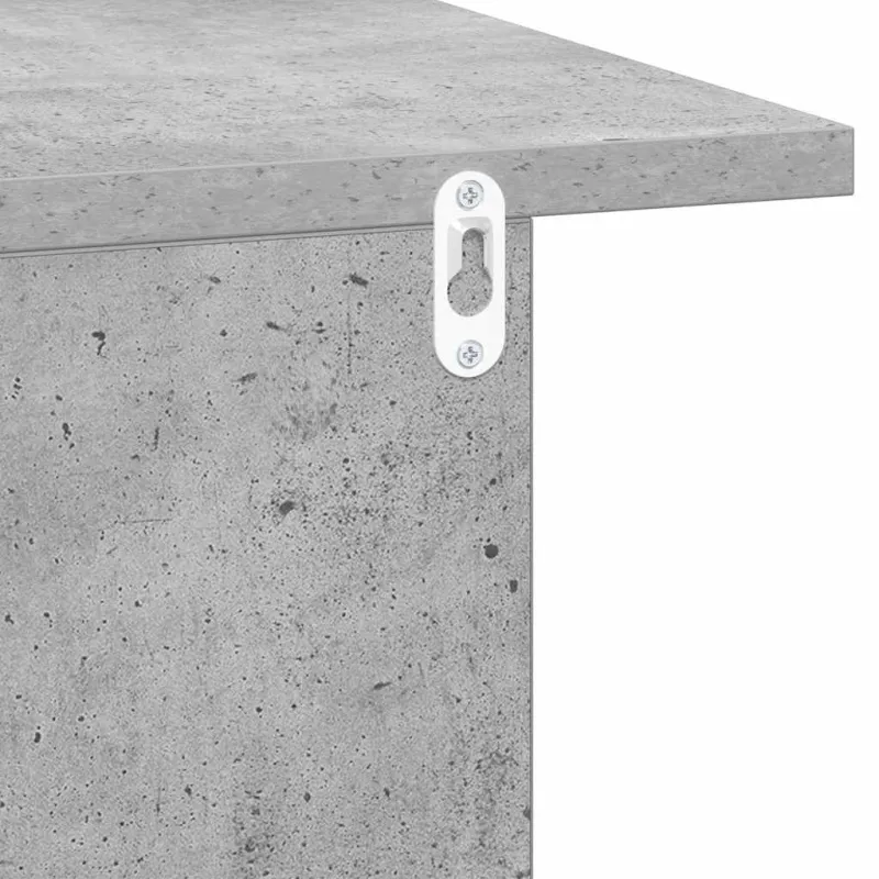 Naktinis staliukas 2 pcs Betono pilka 40 x 30 x 25 cm