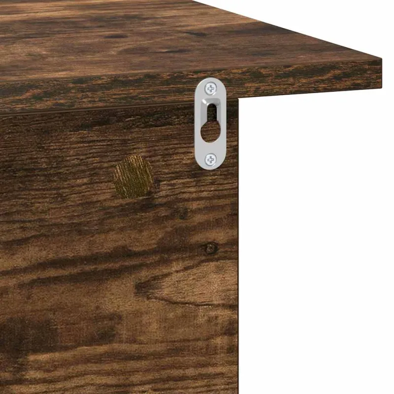 Naktinis staliukas 2 pcs Rūkyta ąžuolas 40 x 30 x 25 cm