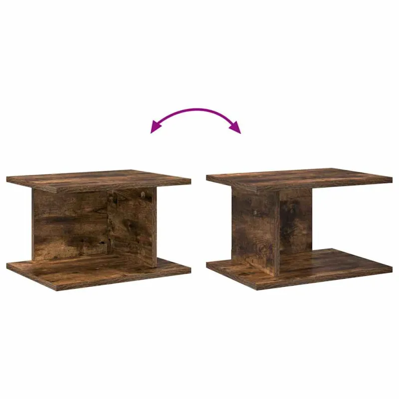 Naktinis staliukas 2 pcs Rūkyta ąžuolas 40 x 30 x 25 cm