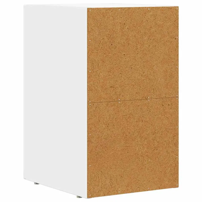 Naktinis staliukas 2 pcs Balta 29,5 x 33,5 x 50 cm