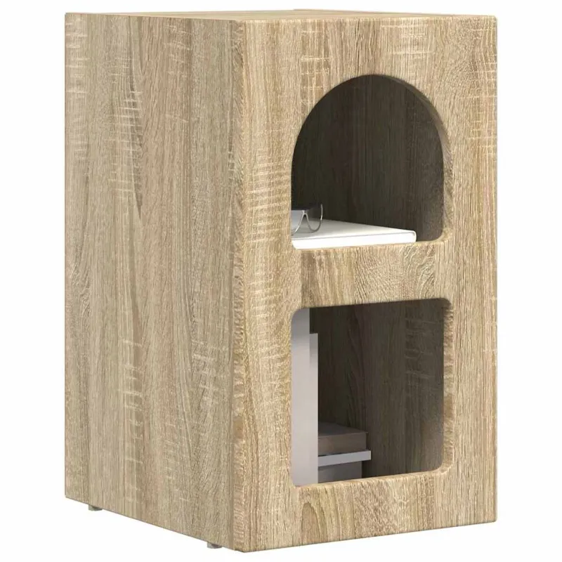 Naktinis staliukas 2 pcs Sonoma ąžuolas 29,5 x 33,5 x 50 cm