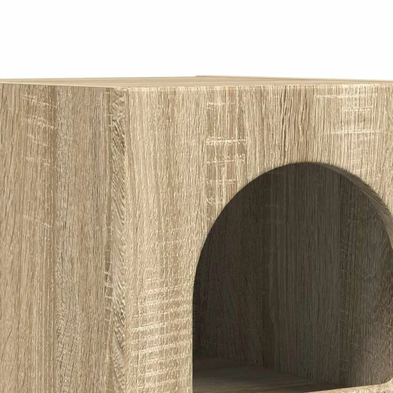 Naktinis staliukas 2 pcs Sonoma ąžuolas 29,5 x 33,5 x 50 cm