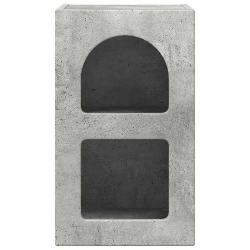 Naktinis staliukas 2 pcs Betono pilka 29,5 x 33,5 x 50 cm