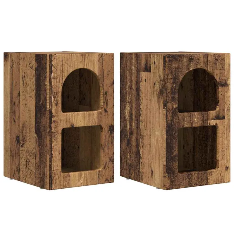 Naktinis staliukas 2 pcs Senas medis 29,5 x 33,5 x 50 cm