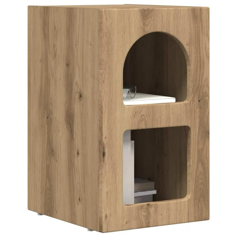 Naktinis staliukas 2 pcs Amatininkų ąžuolas 29,5 x 33,5 x 50 cm