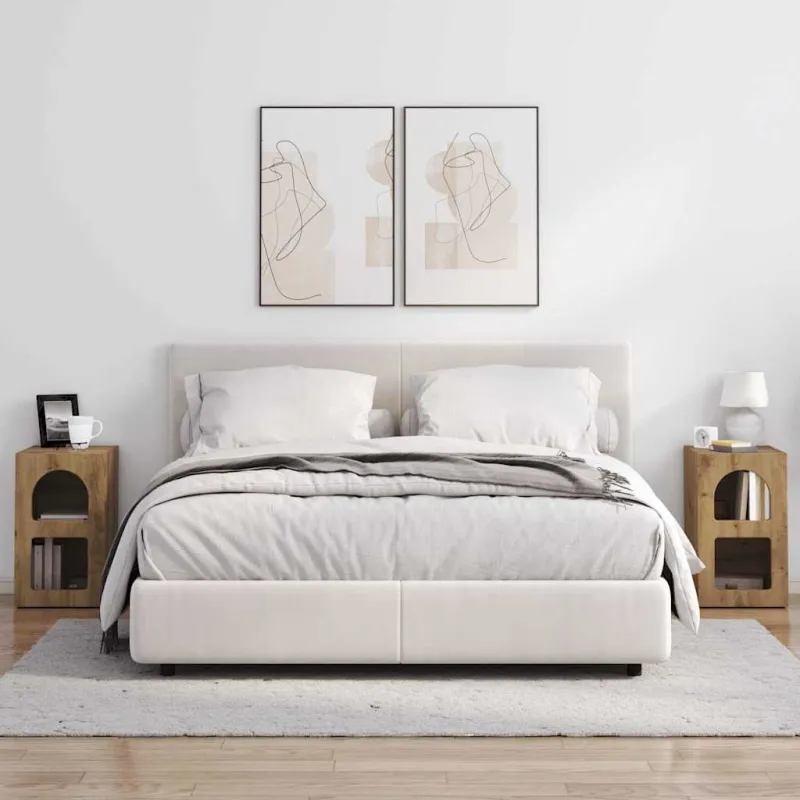 Naktinis staliukas 2 pcs Amatininkų ąžuolas 29,5 x 33,5 x 50 cm