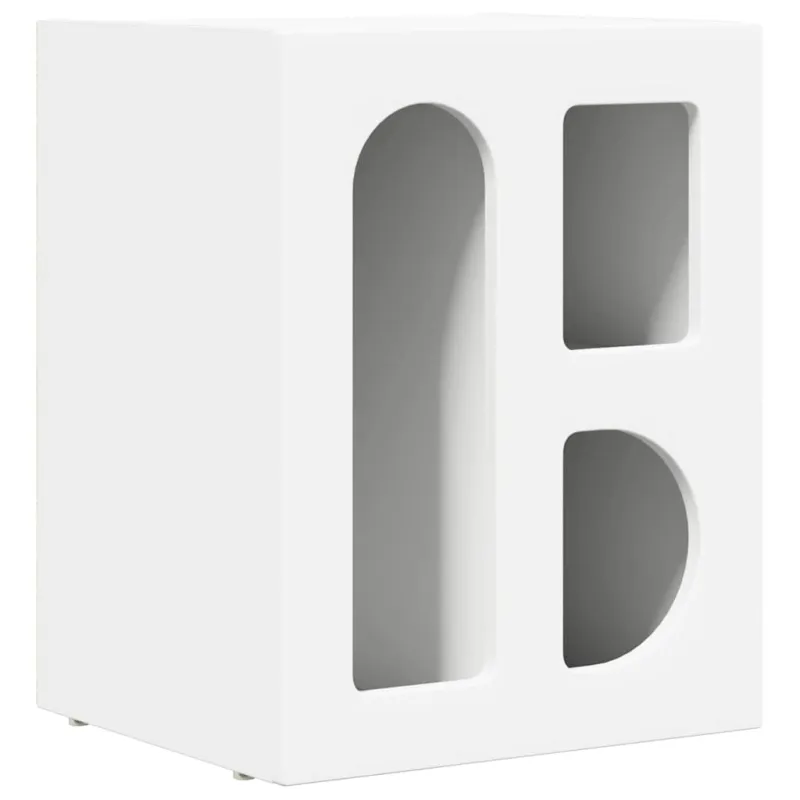 Naktinis staliukas 2 pcs Balta 40 x 35 x 50 cm Apdirbta mediena