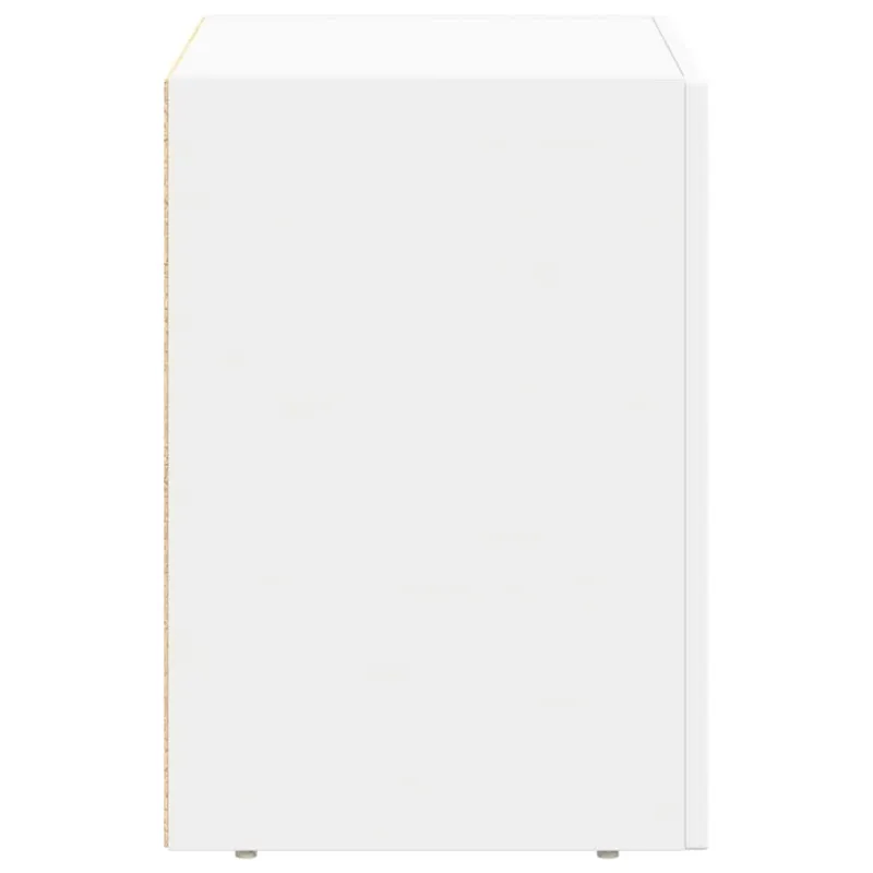 Naktinis staliukas 2 pcs Balta 40 x 35 x 50 cm Apdirbta mediena