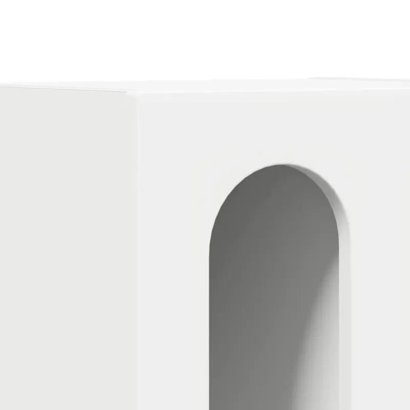 Naktinis staliukas 2 pcs Balta 40 x 35 x 50 cm Apdirbta mediena