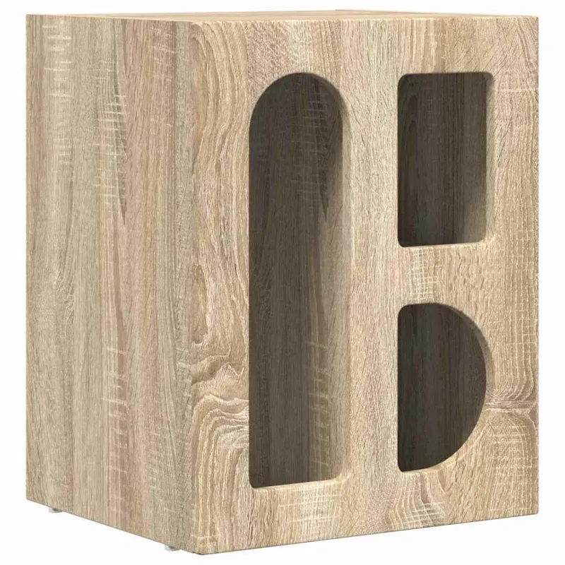 Naktinis staliukas 2 pcs Sonoma ąžuolas 40 x 35 x 50 cm