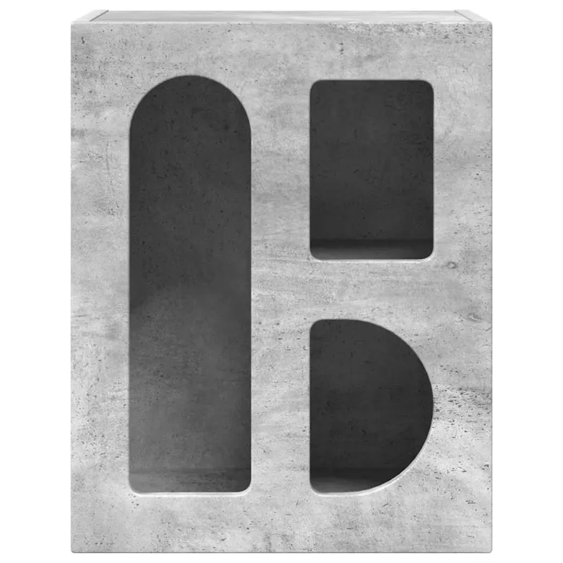Naktinis staliukas 2 pcs Betono pilka 40 x 35 x 50 cm
