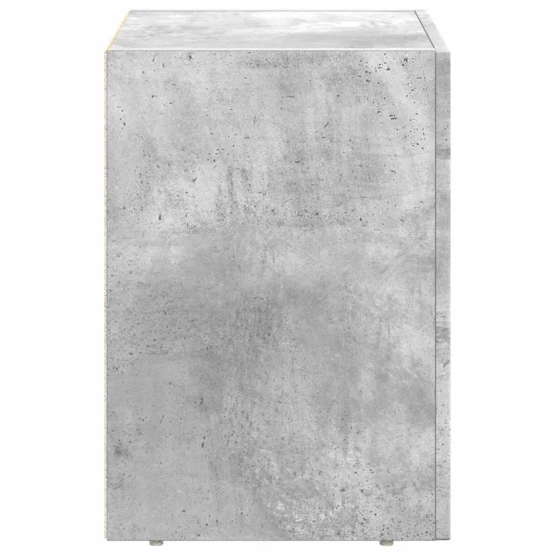 Naktinis staliukas 2 pcs Betono pilka 40 x 35 x 50 cm