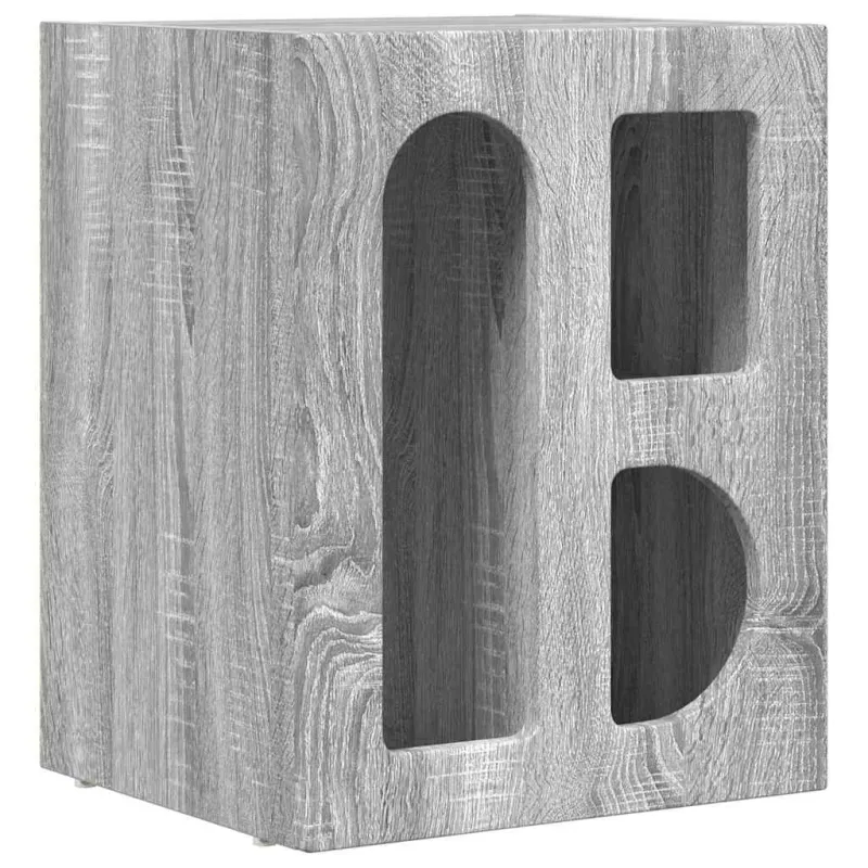 Naktinis staliukas 2 pcs Pilkas Sonoma 40 x 35 x 50 cm