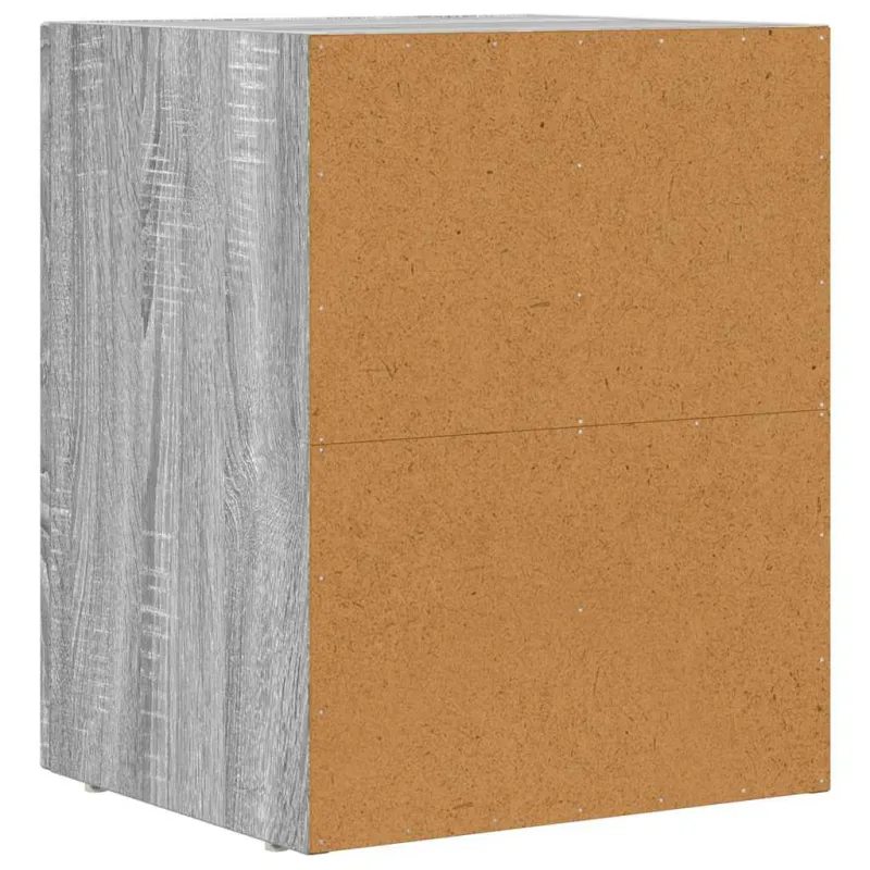 Naktinis staliukas 2 pcs Pilkas Sonoma 40 x 35 x 50 cm