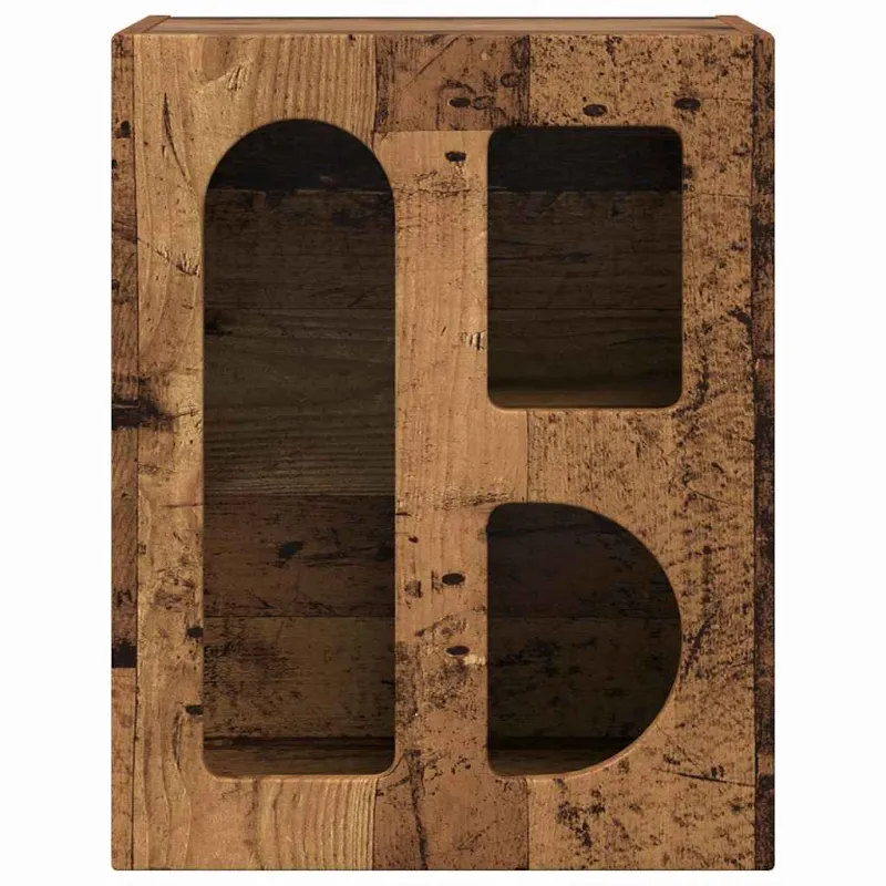 Naktinis staliukas 2 pcs Senas medis 40 x 35 x 50 cm