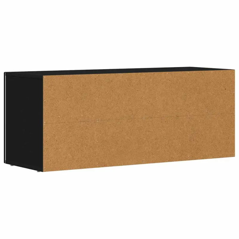 Televizoriaus spintelė Juoda 100 x 35 x 40 cm Apdirbta mediena