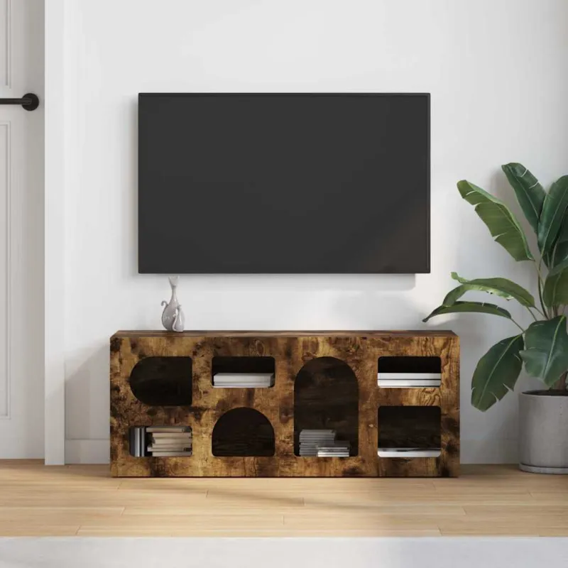 Televizoriaus spintelė Rūkyta ąžuolas 100 x 35 x 40 cm