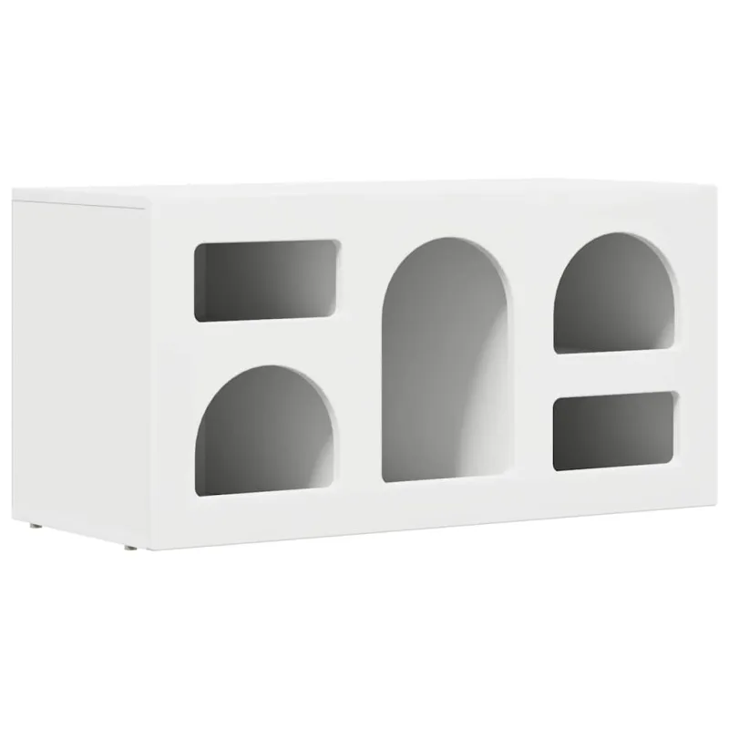 Televizoriaus spintelė Balta 80 x 35 x 40 cm Apdirbta mediena