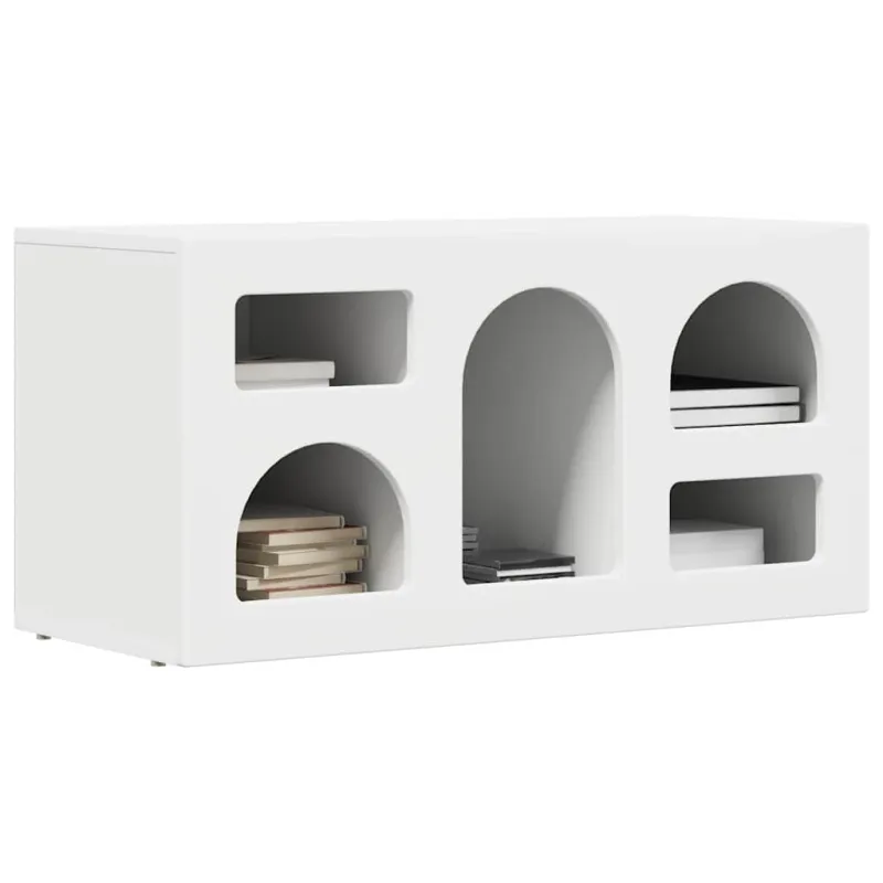Televizoriaus spintelė Balta 80 x 35 x 40 cm Apdirbta mediena