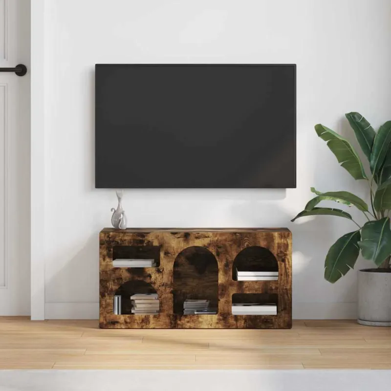 Televizoriaus spintelė Rūkyta ąžuolas 80 x 35 x 40 cm