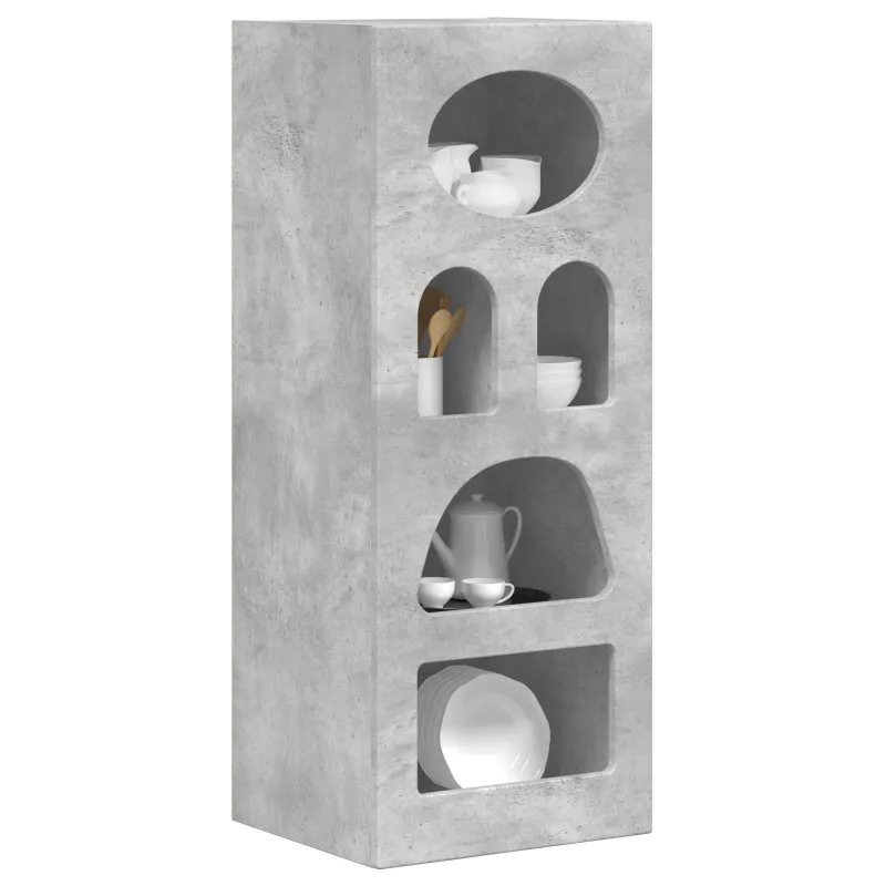 Kabalas Betono pilka 40 x 35 x 100,5 cm Apdirbta mediena