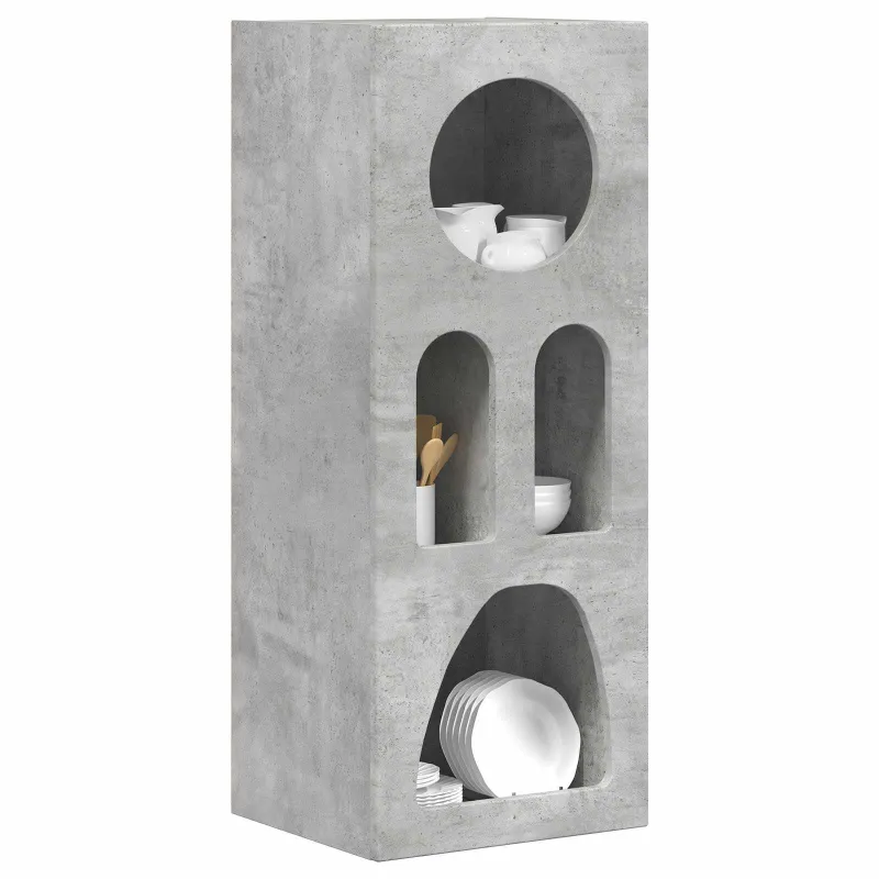Kabalas Betono pilka 40 x 35 x 100.5 cm Apdirbta mediena