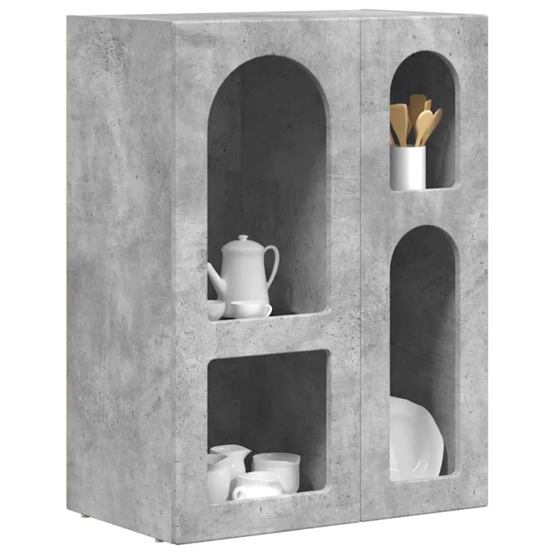Kabalas Betono pilka 59 x 35 x 80.5 cm Apdirbta mediena