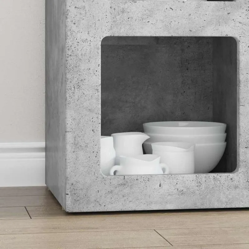 Kabalas Betono pilka 59 x 35 x 80.5 cm Apdirbta mediena