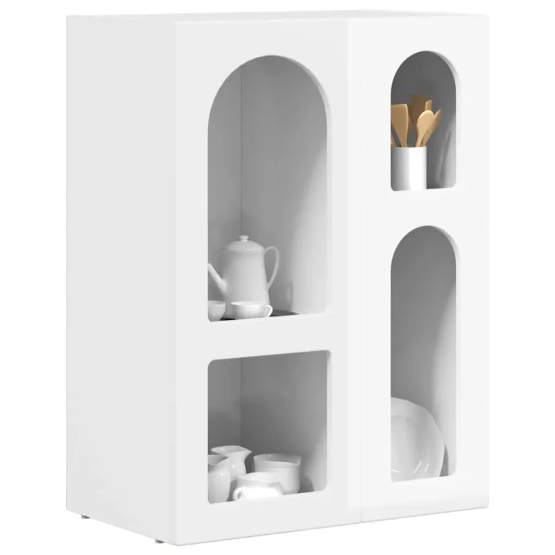 Kabalas Aukštai blizganti balta 59 x 35 x 80.5 cm