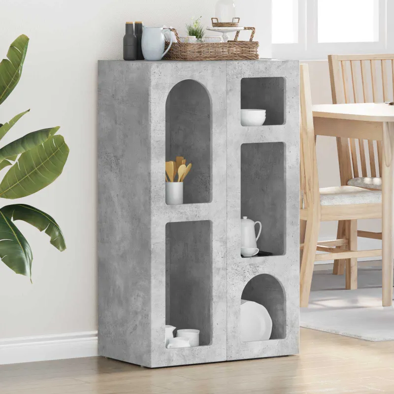Kabalas Betono pilka 59 x 35 x 100,5 cm Apdirbta mediena
