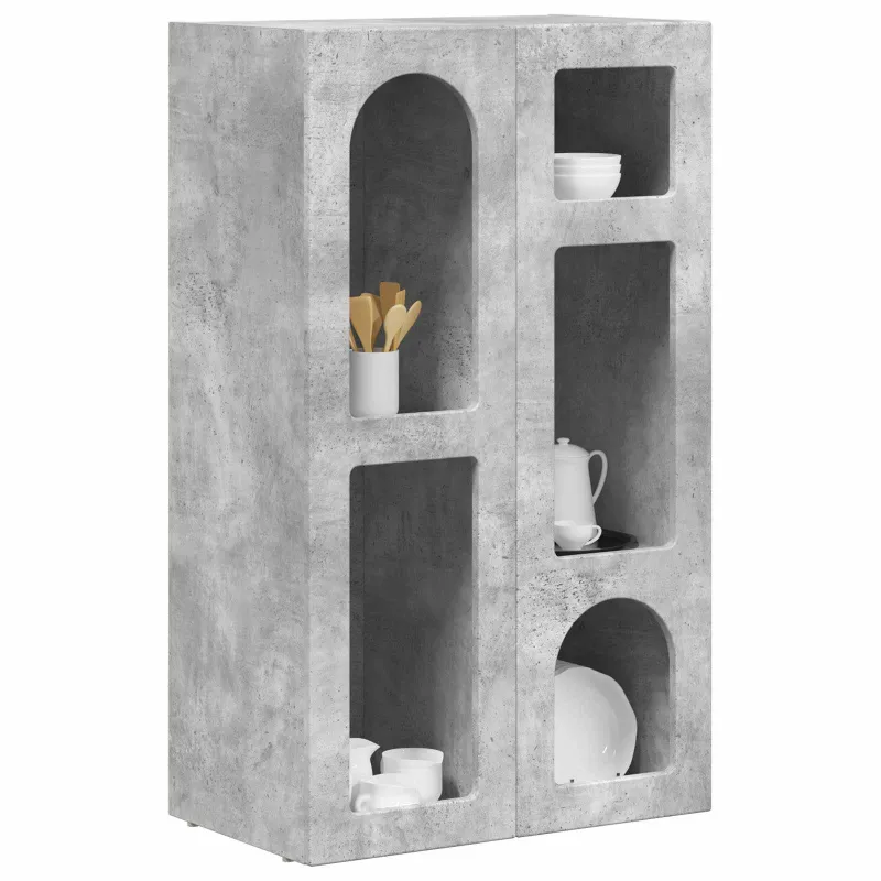 Kabalas Betono pilka 59 x 35 x 100,5 cm Apdirbta mediena