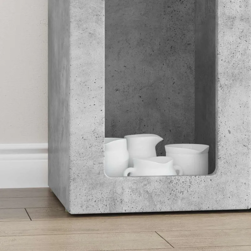 Kabalas Betono pilka 59 x 35 x 100,5 cm Apdirbta mediena