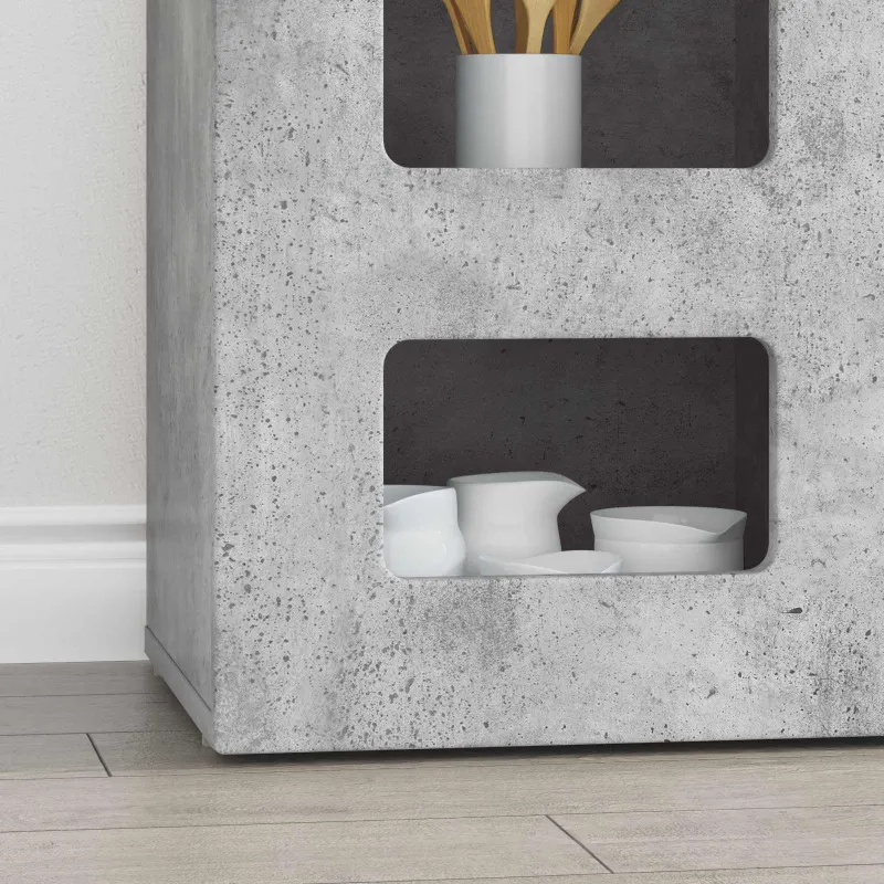 Kabalas Betono pilka 100 x 35 x 59 cm Apdirbta mediena