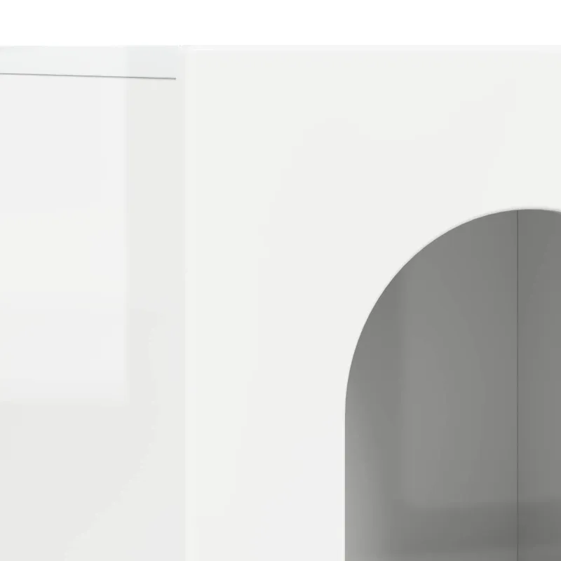 Kabalas Aukštai blizganti balta 100 x 35 x 59 cm