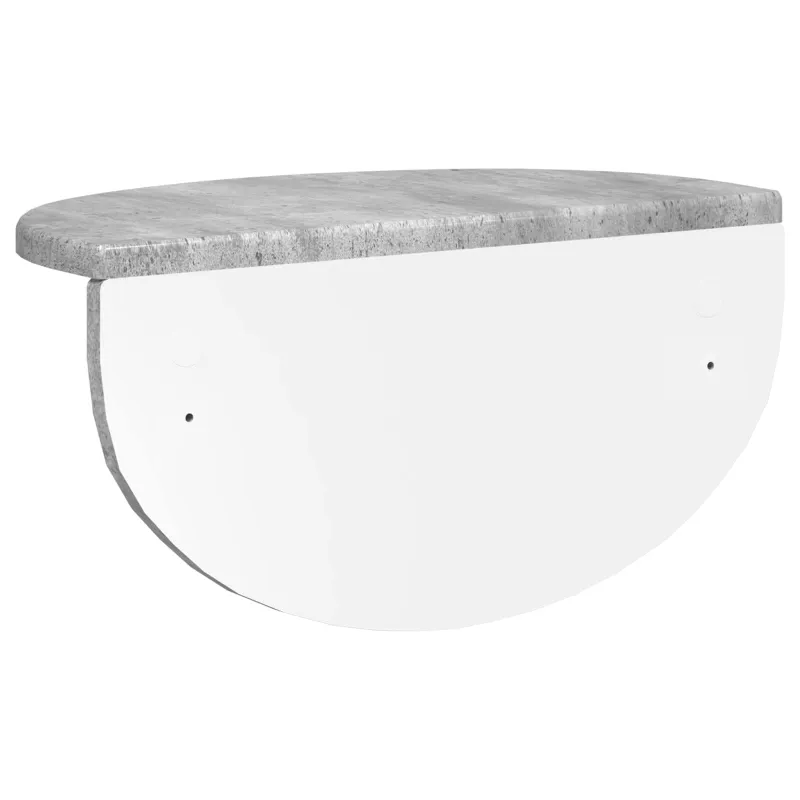 Sieninė lentyna Betono pilka 38 x 19 x 19 cm Apdirbta mediena