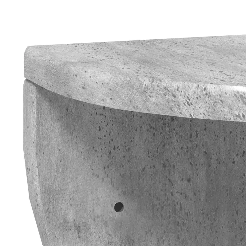 Sieninė lentyna Betono pilka 38 x 19 x 19 cm Apdirbta mediena