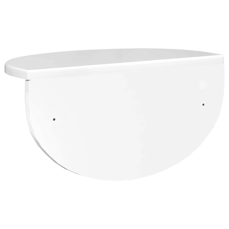 Sieninė lentyna 2 pcs Aukštai blizganti balta 38 x 19 x 19 cm