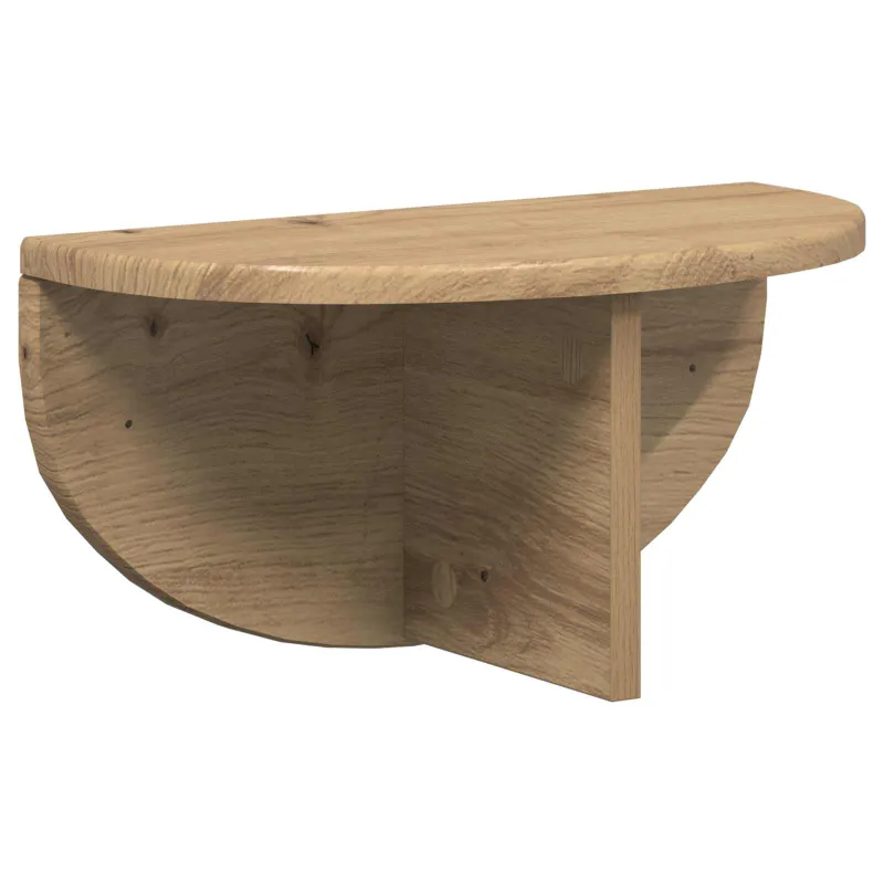 Sieninė lentyna 2 pcs Amatininkų ąžuolas 38 x 19 x 19 cm
