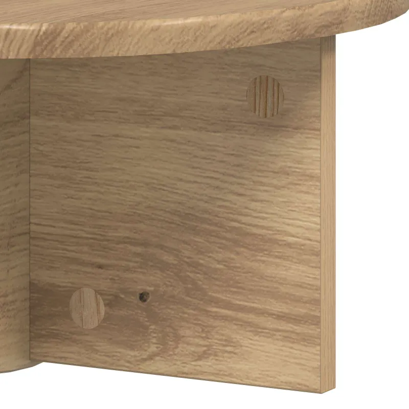 Sieninė lentyna 2 pcs Amatininkų ąžuolas 38 x 19 x 19 cm