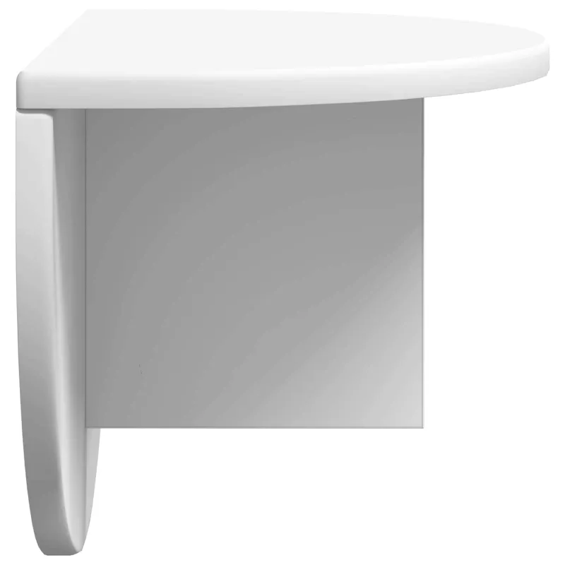 Sieninė lentyna 2 pcs Balta 48 x 24 x 24 cm Apdirbta mediena