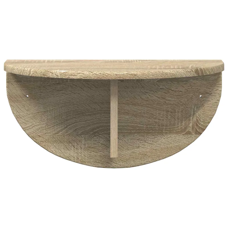 Sieninė lentyna 2 pcs Sonoma ąžuolas 48 x 24 x 24 cm