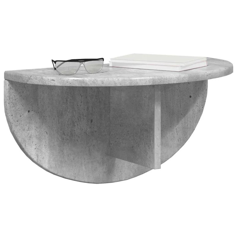 Sieninė lentyna 2 pcs Betono pilka 48 x 24 x 24 cm