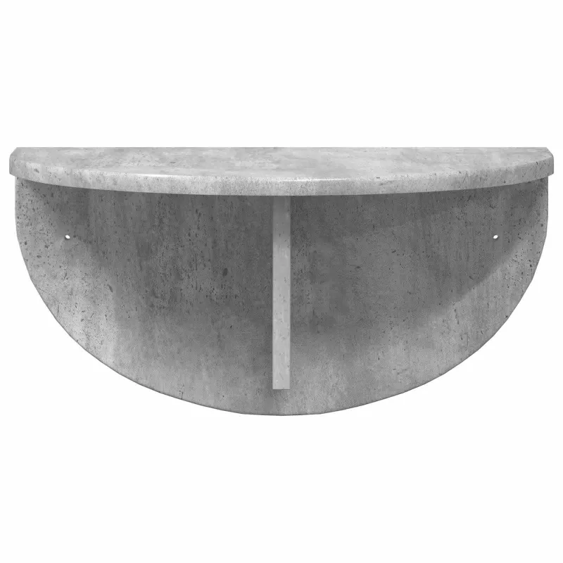 Sieninė lentyna 2 pcs Betono pilka 48 x 24 x 24 cm