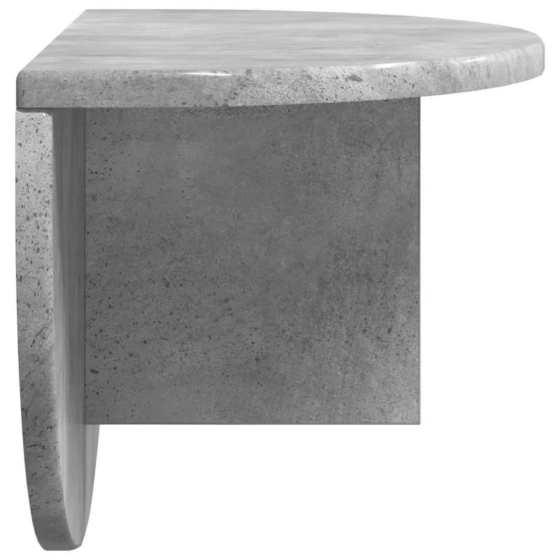 Sieninė lentyna 2 pcs Betono pilka 48 x 24 x 24 cm
