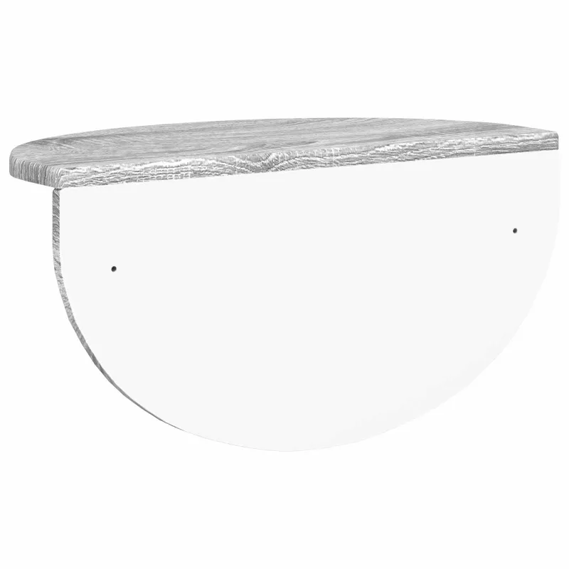 Sieninė lentyna 2 pcs Pilkas Sonoma 48 x 24 x 24 cm