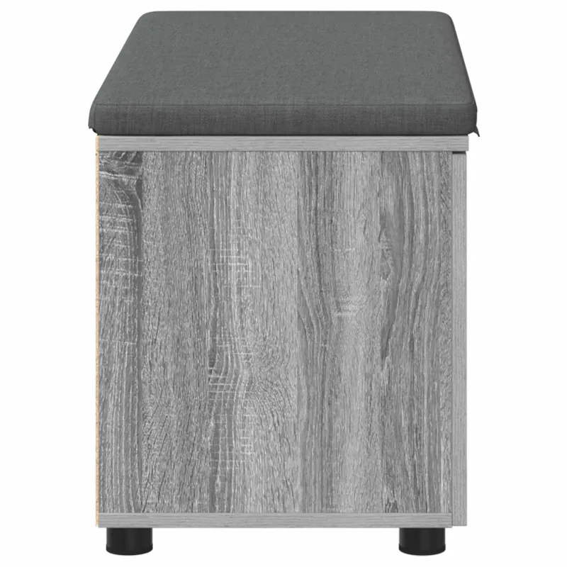 Koridoriaus suolas su pagalve Pilka Sonoma 80 x 38 x 46 cm