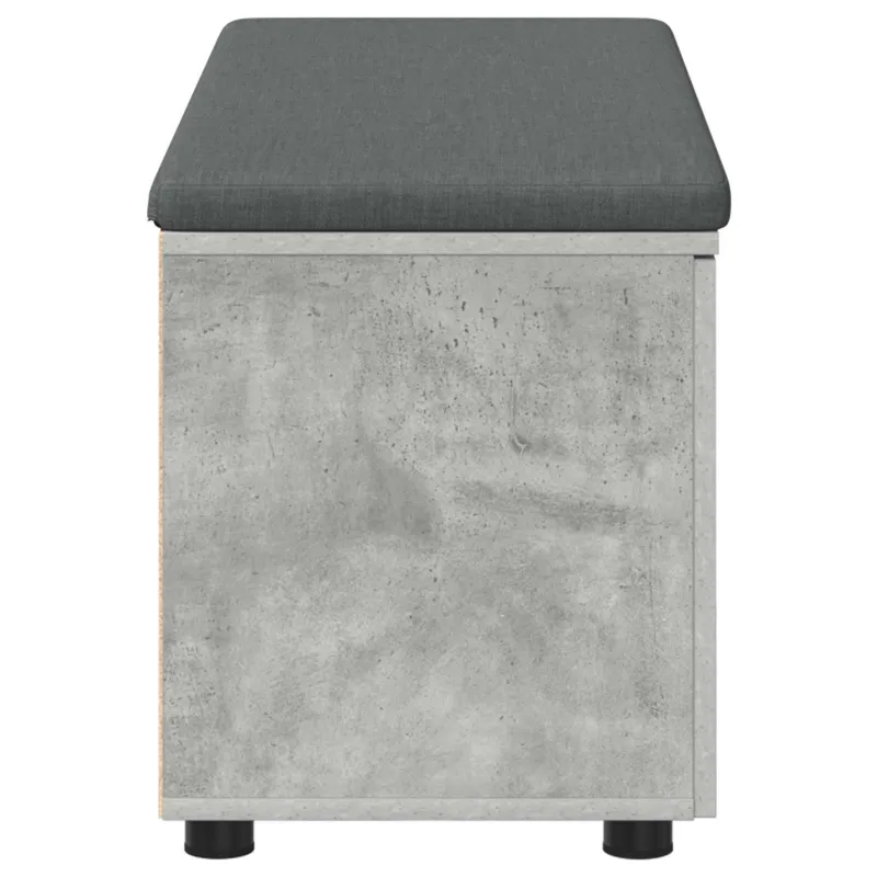 Koridoriaus suolas su pagalve Betono Pilka 100 x 38 x 46 cm