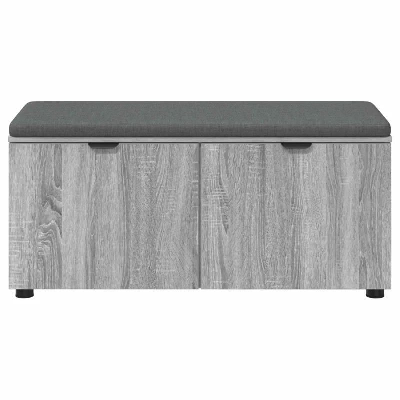 Koridoriaus suolas su pagalve Pilka Sonoma 100 x 38 x 46 cm